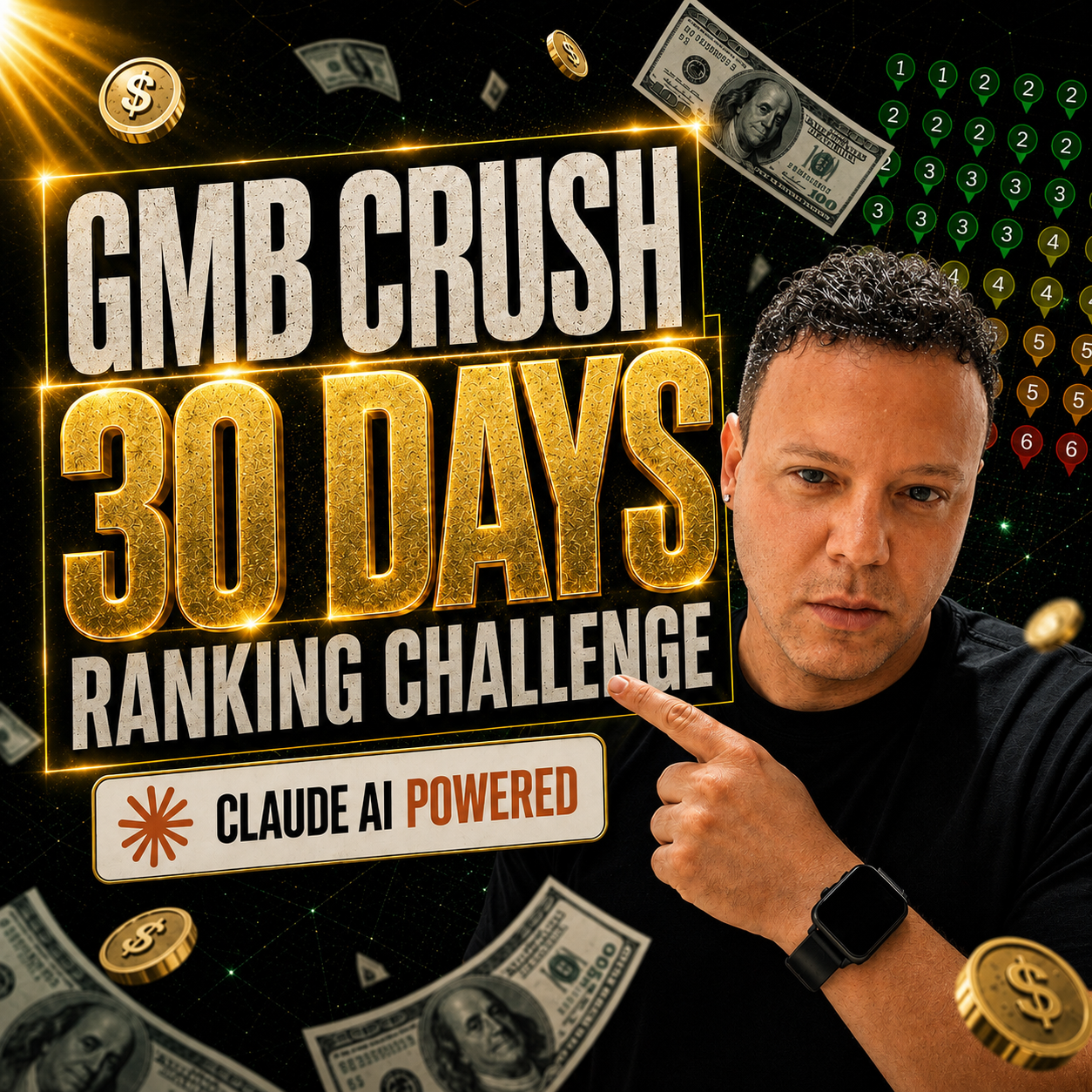30 Days GMB Ranking Challenge · Claude AI Powered